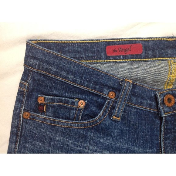 AG Adriano Goldschmied THE ANGEL Crop Capri Jeans Sz. 27 EUC - Picture 3 of 11